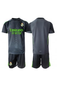 Fotbalové Dres Real Madrid Brankářské Dětské Třetí Oblečení 2025-26 Krátký Rukáv (+ trenýrky)
